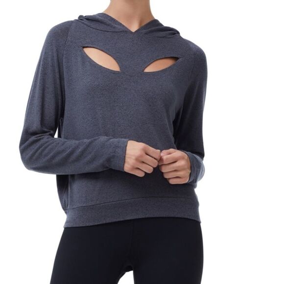 Good American Tops - Good American Petal Cut-Out Hoodie‎